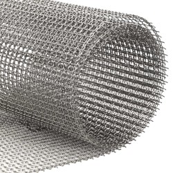 Écran en maille 40 x 500 cm 3 Mesh Acier Inoxydable 201 Argenté 619035619035