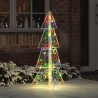 Sapin de Noël avec 100 LED Multicolore 120 cm Acrylique 619036619036