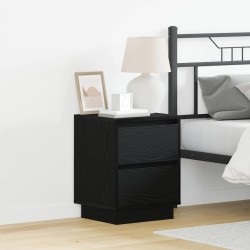 Cabinet de chevet 2 pcs Chêne noir 39 x 34,5 x 50 cm 619037619037