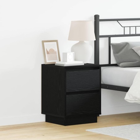 Cabinet de chevet 2 pcs Chêne noir 39 x 34,5 x 50 cm 619037619037