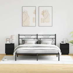 Cabinet de chevet 2 pcs Chêne noir 39 x 34,5 x 50 cm 619037619037