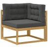 Ensemble de canapés d'extérieur 3 pcs Blanc et anthracite 619040619040