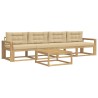 Ensemble de canapés d'extérieur 4 pcs Blanc et Beige 619041619041