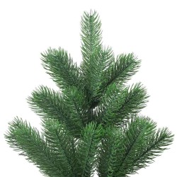 Sapin de Noël artificiel Nordmann avec LED et boules Vert 150cm 619047619047