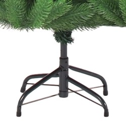 Sapin de Noël artificiel Nordmann avec LED et boules Vert 150cm 619047619047