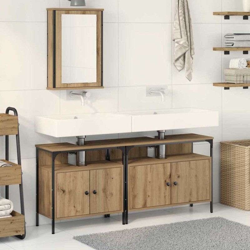 Meubles de salle de bain 3 pc Marron 80 x 30 x 60 cm 619050619050