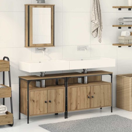 Meubles de salle de bain 3 pc Marron 80 x 30 x 60 cm 619050619050