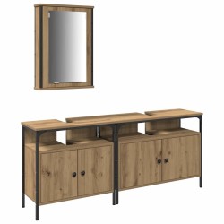 Meubles de salle de bain 3 pc Marron 80 x 30 x 60 cm 619050619050