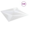 Panneaux muraux 12 pcs Étoile blanche 50 x 50 cm Mousse XPS 619057619057