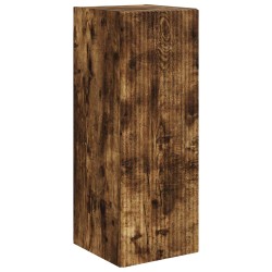 Ensemble de meuble TV mural 4 pcs Chêne fumé Bois d'ingénierie 619058619058