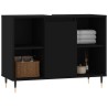 Armoire de salle de bain noir 80x33x60 cm bois d'ingénierie 619059619059