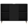 Armoire de salle de bain noir 80x33x60 cm bois d'ingénierie 619059619059