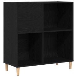 Meuble à vinyles Chêne noir 84,5 x 38 x 89 cm Bois d'ingénierie 619062619062