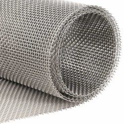 Écran en maille 60 x 500 cm 8 Mesh Acier Inoxydable 201 Argenté 619070619070