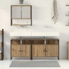 Ensemble de mobilier de salle de bain 3 pc Marron 619073619073
