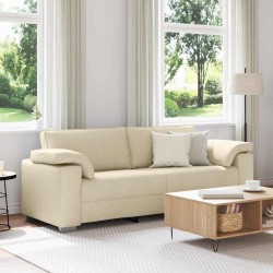 Sofa 3 places Crème 220 cm tissu 619078619078
