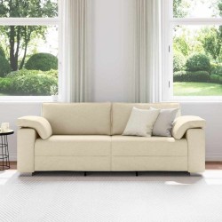 Sofa 3 places Crème 220 cm tissu 619078619078