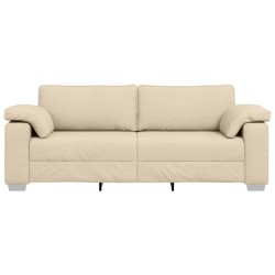 Sofa 3 places Crème 220 cm tissu 619078619078