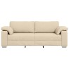 Sofa 3 places Crème 220 cm tissu 619078619078