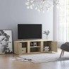 Meuble TV Chêne sonoma 120x34x37 cm Bois d’ingénierie 619082619082