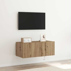 Meuble TV mural 80 x 35 x 31 cm Chêne artisanal 619086619086