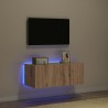 Meuble TV mural 80 x 35 x 31 cm Chêne artisanal 619086619086