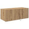 Meuble TV mural 80 x 35 x 31 cm Chêne artisanal 619086619086