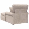Chaise lounge avec jupe Beige 157 x 91 x 91 cm ARES 619089619089