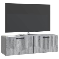 Meuble TV mural Sonoma gris 98 x 31 x 30 cm Bois d'ingénierie 619101619101