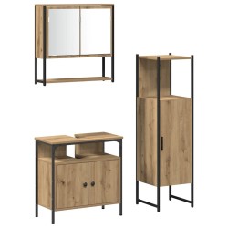 Ensemble de mobilier de salle de bain 3 pc Marron 619104619104