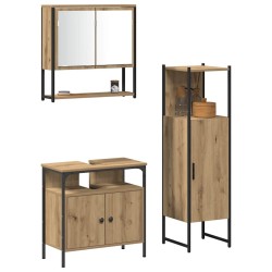 Ensemble de mobilier de salle de bain 3 pc Marron 619104619104