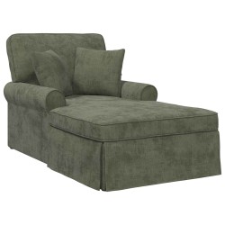 Chaise lounge avec jupe avec coussin Vert 157 x 91 x 91 cm ARES 619106619106