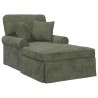 Chaise lounge avec jupe avec coussin Vert 157 x 91 x 91 cm ARES 619106619106