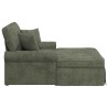 Chaise lounge avec jupe avec coussin Vert 157 x 91 x 91 cm ARES 619106619106