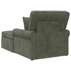 Chaise lounge avec jupe avec coussin Vert 157 x 91 x 91 cm ARES 619106619106