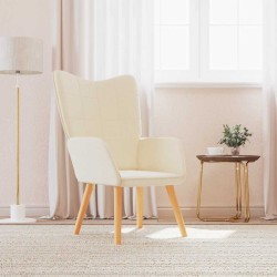 Chaise de relaxation Crème Tissu 619108619108