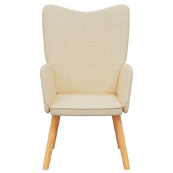 Chaise de relaxation Crème Tissu 619108619108