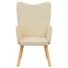 Chaise de relaxation Crème Tissu 619108619108