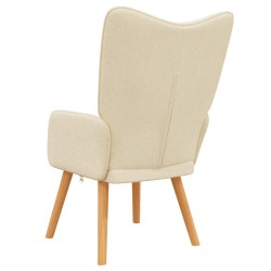 Chaise de relaxation Crème Tissu 619108619108
