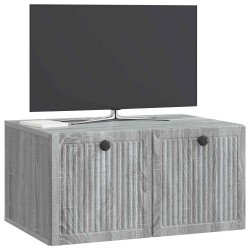 Meuble TV mural Sonoma gris 59,5 x 41 x 30 cm Bois d'ingénierie 619110619110
