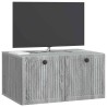 Meuble TV mural Sonoma gris 59,5 x 41 x 30 cm Bois d'ingénierie 619110619110
