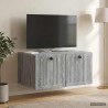 Meuble TV mural Sonoma gris 59,5 x 41 x 30 cm Bois d'ingénierie 619110619110