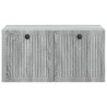 Meuble TV mural Sonoma gris 59,5 x 41 x 30 cm Bois d'ingénierie 619110619110