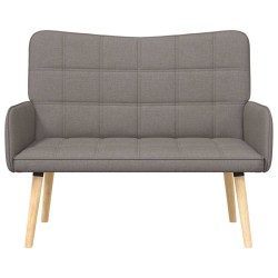 Sofa 2 places Taupe 115 x 61 x 87 cm Tissu 619118619118