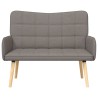 Sofa 2 places Taupe 115 x 61 x 87 cm Tissu 619118619118