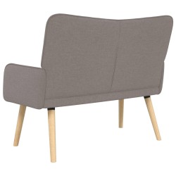 Sofa 2 places Taupe 115 x 61 x 87 cm Tissu 619118619118