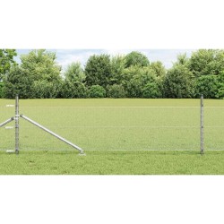 Clôture hexagonale avec poteau 100 x 0,5 m Acier galvanisé 619122619122