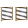 Module d'accoudoirs 2 pcs Blanc 60 x 6 x 61 cm 619125619125