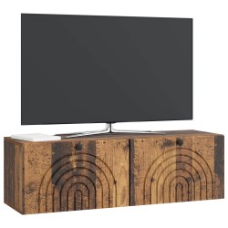 Meuble TV mural Bois ancien 98 x 31 x 30 cm Bois d'ingénierie 619129619129
