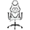 Chaise de jeu de massage Blanc et noir Similicuir 619136619136